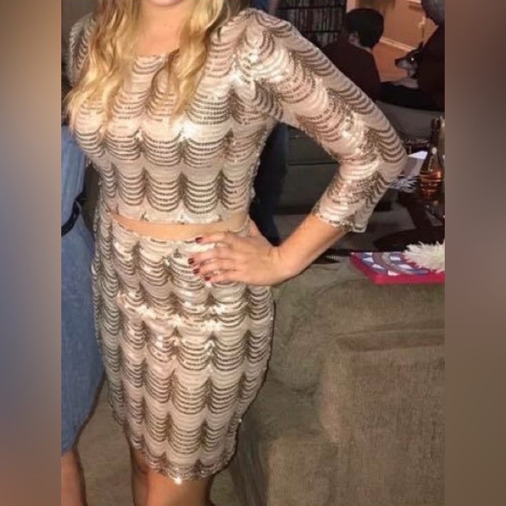 Crystal Doll Sequin Dress Set NWT